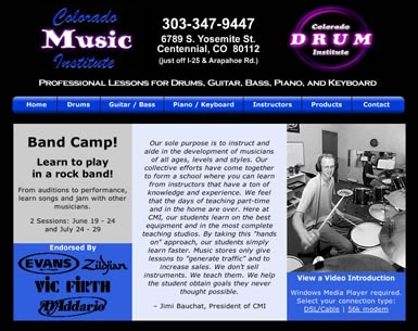 Home page for Colorado Music Institute